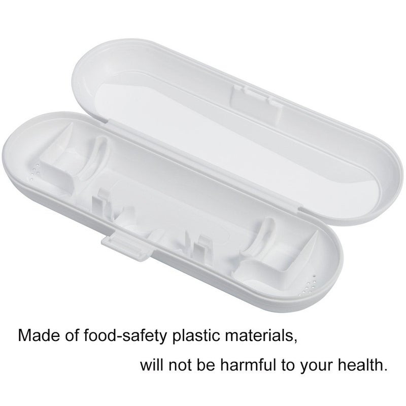 Nincha Portable Electric Toothbrush Travel Case for Philips Sonicare Series-Durable, Environmentally Friendly, Breathable, Food-Safe Plastic Material(White) - Image 2